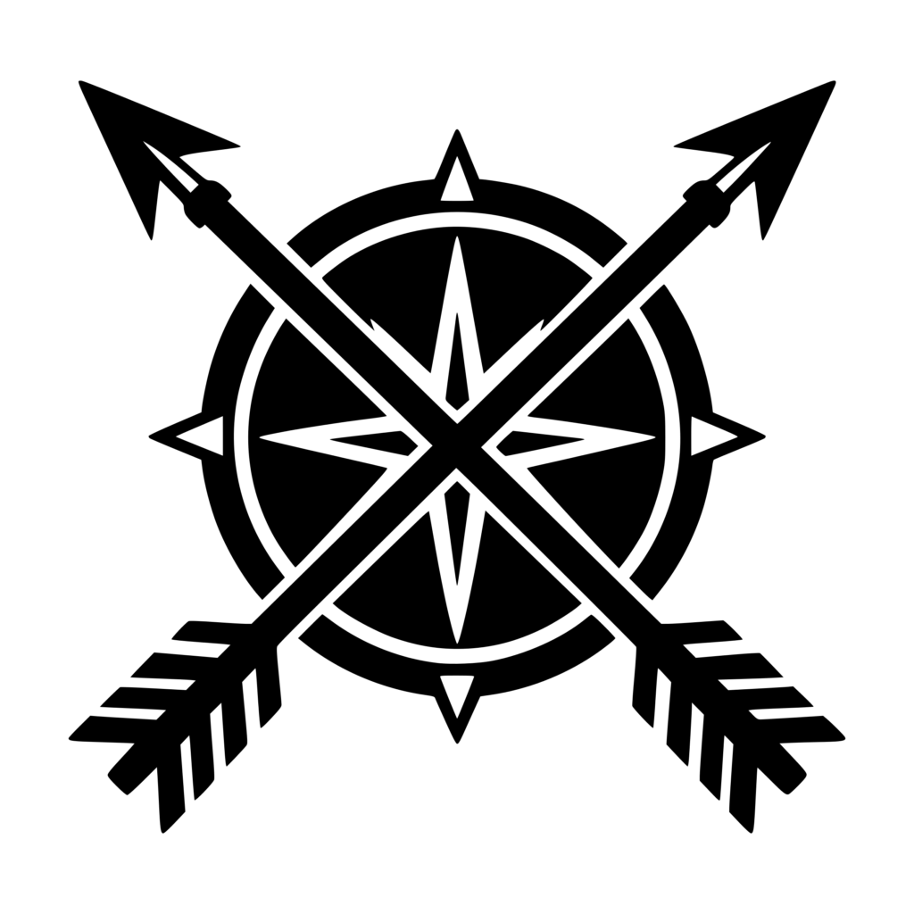 Crossed Arrows & Compass