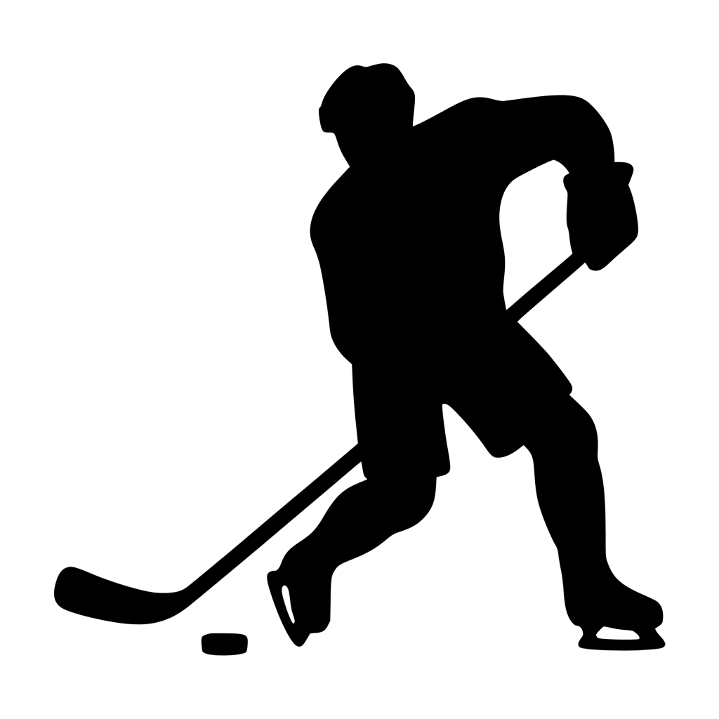 Hockey Player Shooting