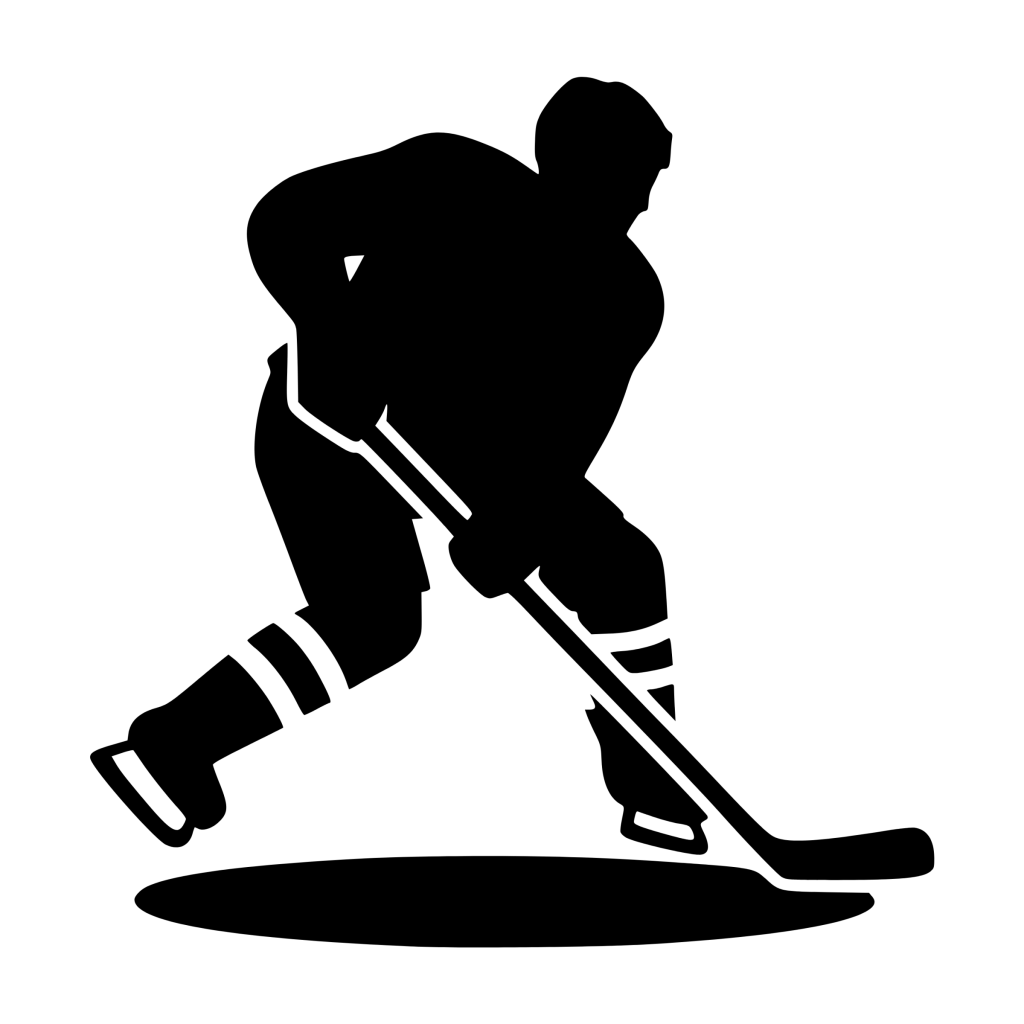 Hockey Player Defending